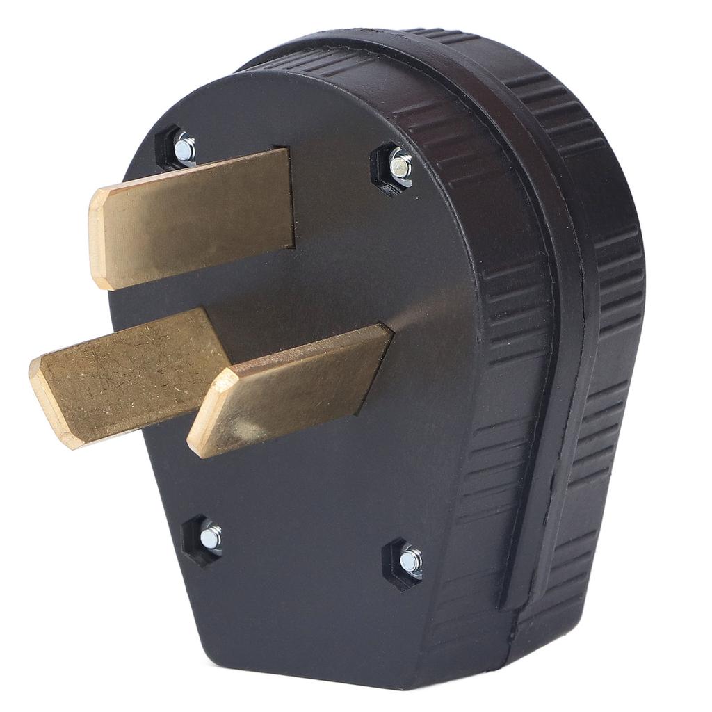 3-poliger Industriestecker gerade Messingkontakte Stecker US-Standard 50A 125V250V