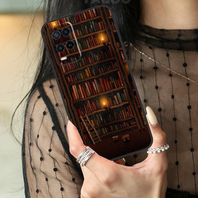Book Lover Case For Oppo A5 Pro A15 A17 A57 A77 A18 A38 A58 A78 A98 A94 A74 A54 A40 A60 A80 A96 A76 A16