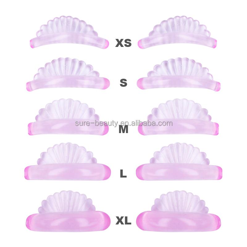 New Arrival Jelly Glue Free Shell Silicone Reusable Keratin Fast Perm Eyelash Lift Pads Sticky Lash Lift Rod Shield Curler
