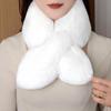 Winter Faux Kaninchenfell Schal Für Damen Mädchen Schal Weiche Plüschschals Einfarbige Nackenkragenwärmer Sachen Weihnachtsgeschenke