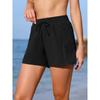 CHARMLEAKS Swim Shorts Women High Waisted Swim Bottom Tummy Control Board Shorts with Pockets Liner