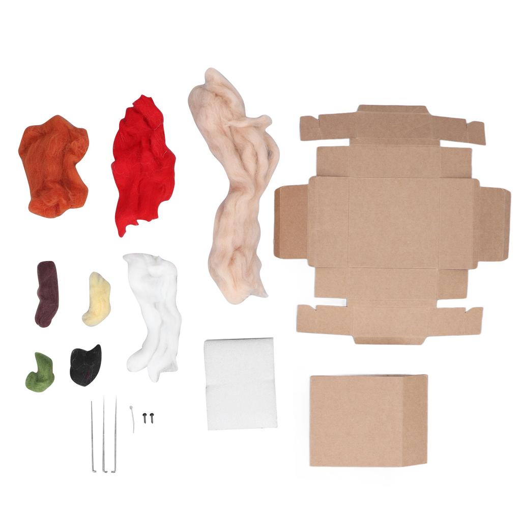 Needle Felting Kit Feel Comfortable Malleability DIY Production Wool Felting Kit for Felt Beginner