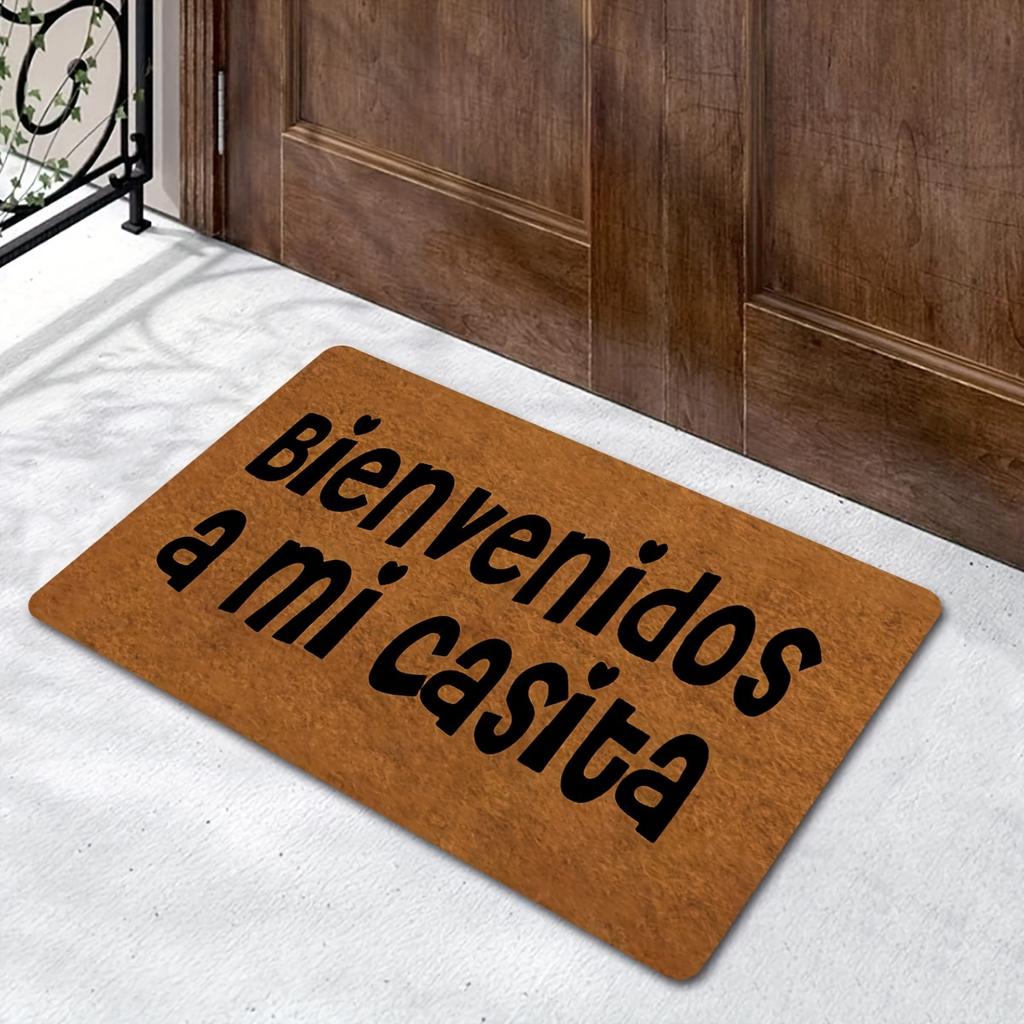 Funny Slogan Print Doormat, Non-Slip Washable Rug for Indoor Outdoor, Entryway, Kitchen, Patio & Farmhouse Decor