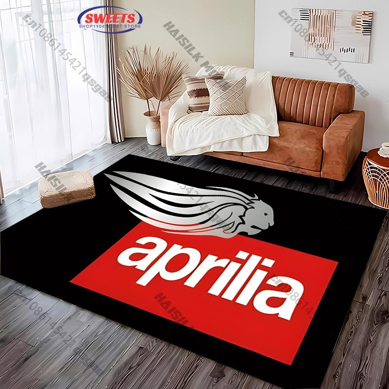 

15 Sizes A-Apr1l1a Motorcycle Logo Theme Printed Carpet Bedroom Living Room Sofa Non-Slip Mat Surprise Gift Rug for Husband Son 40x60cm (16x24in)