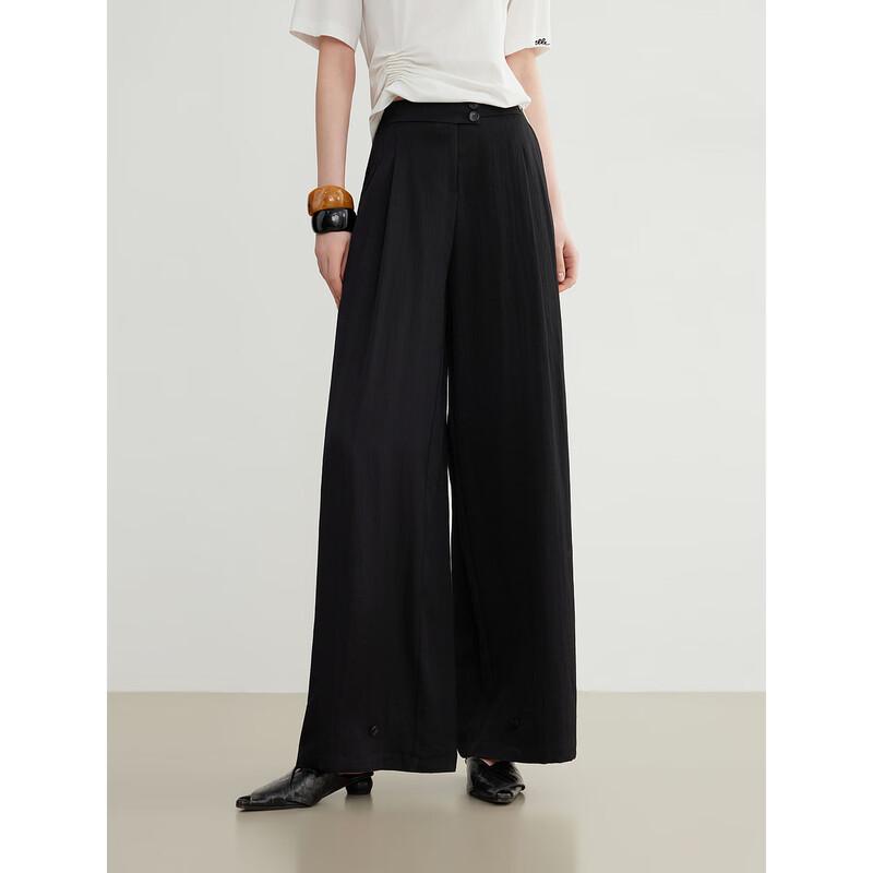 ELLE Women s Draped Wide-Leg Casual Pants XL
