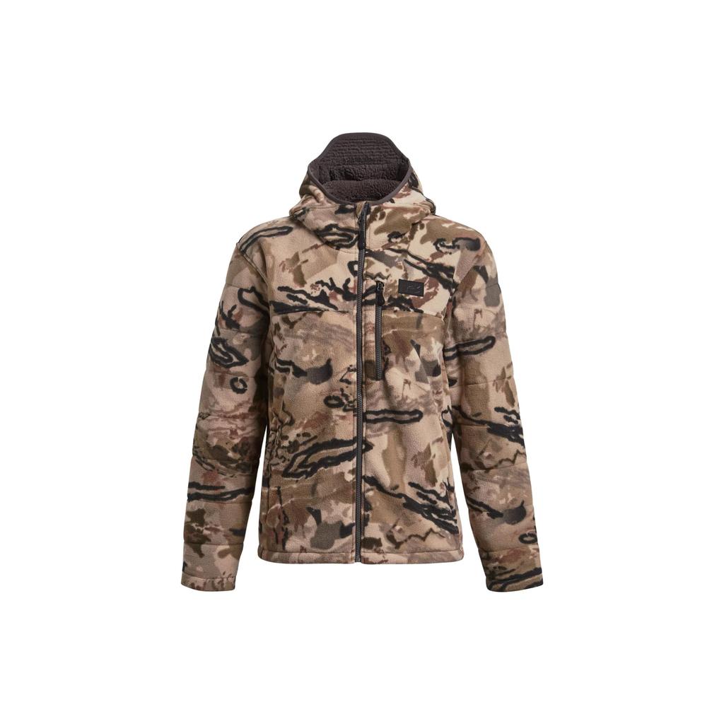 Under Armour Loose-Fit Color Block Zip-Up Hooded Jacket Women Outerwear Multicolor 1378819-989