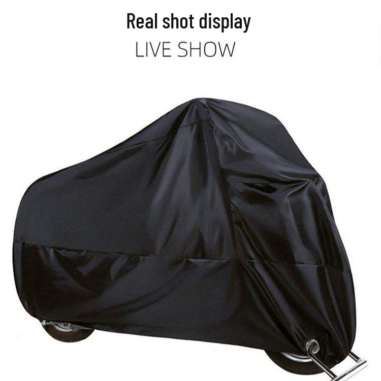 210D Silver Coated Waterproof & Sunproof Motorcycle Cover