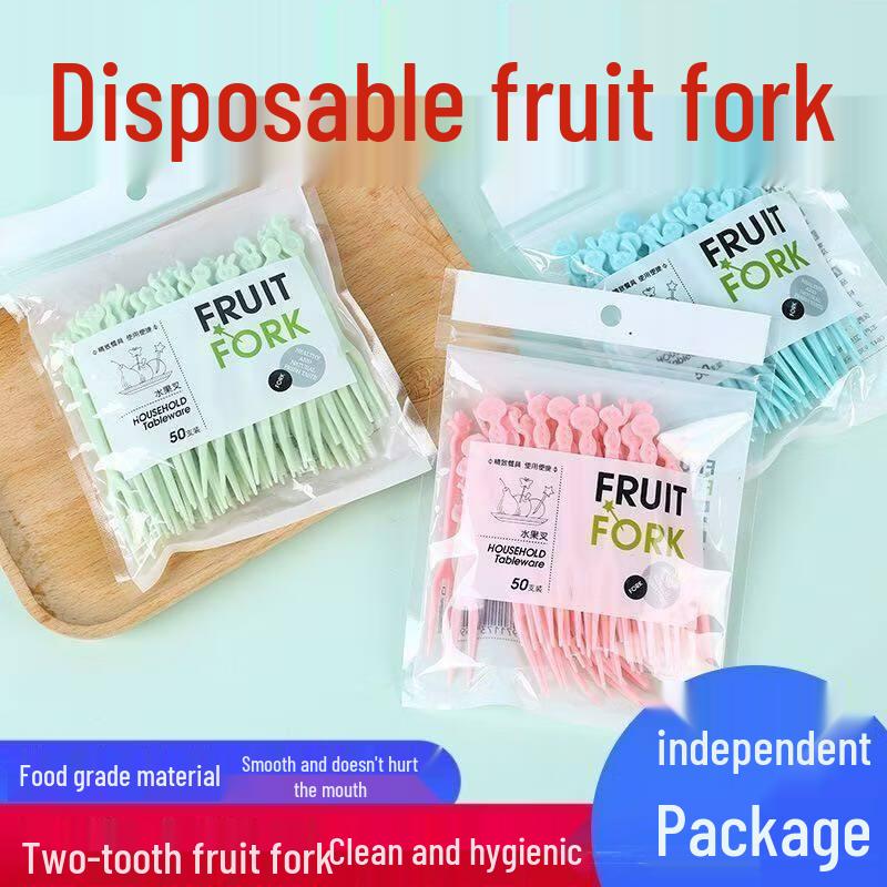 ZISIZ Individually Wrapped Plastic Fruit Forks