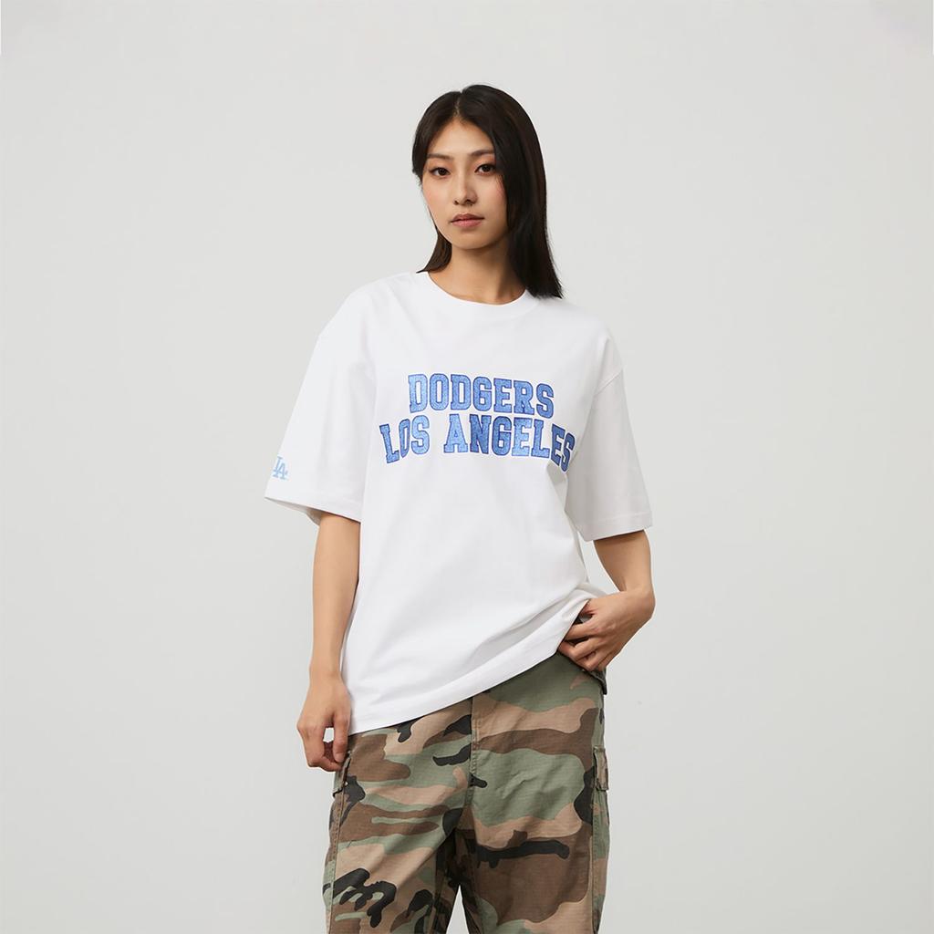 MLB Los Angeles Dodgers T Shirt Unisex Ecru 3ATSV0643-07WHS