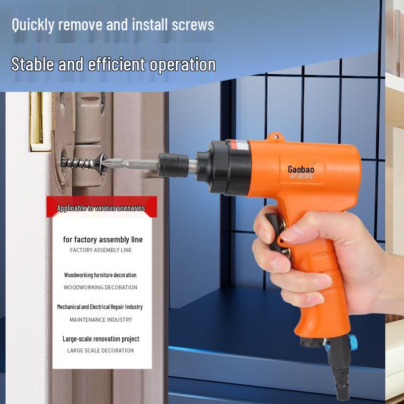 Gaobao Industrial Grade Pneumatic Screwdriver 5H/8H Gun Type Air-Powered Driver