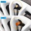 4Pcs Car Tire Valve Stems Cap Knurling Style Tire Valve Cap Aluminum Tire Wheel Stem Air Valve Cap car Universal accessories