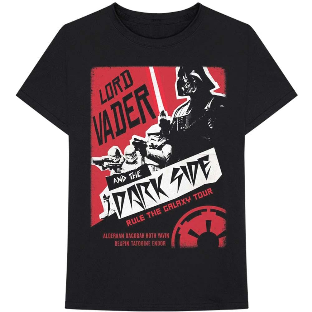 Men s Star Wars Darth Rock Two Slim Fit T-shirt Small Black 2XL