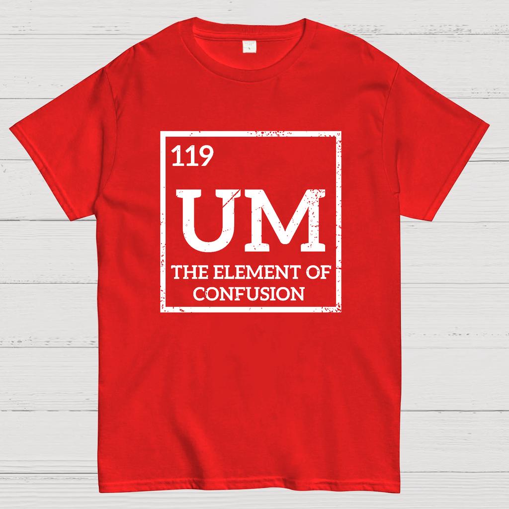 Um The Element Of Confusion Cotton Summer Casual Cool Loose T-Shirt