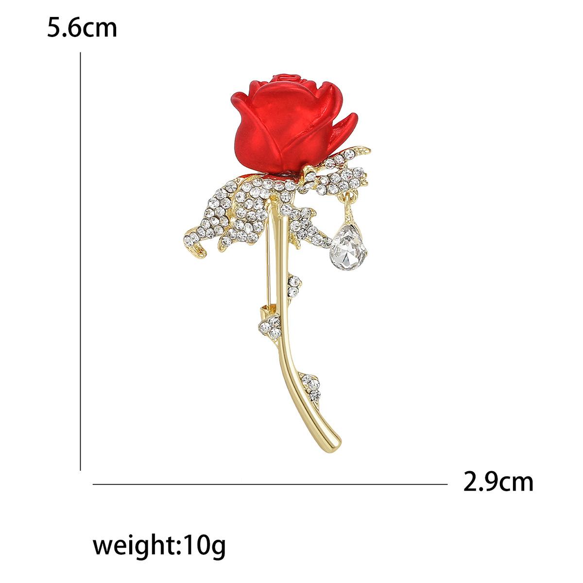 

Осенняя мода сплав горный хрусталь брошь роза трендовая женская одежда брошь украшение булавка