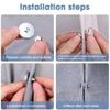 Magnetic Curtain Button Detachable Curtain Clips Prevent Light Adjustment Window Screen Close Magnet Buckles Fixed Fastener