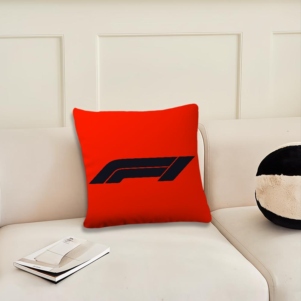 Racing F-Formula 1 Car Logo F1 Fashion Cushion Cover Living Room Headboard Office Bedroom Cushion Sofa Nap Time Pillow Case