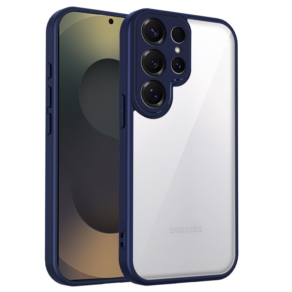 

Противоударный чехол для телефона Armor для Samsung S25 S24 S23 S22 Ultra Plus S20 S21 FE Edge Роскошный Матовый Акриловый Прозрачный Жесткий Прозрачный Чехол For Samsung S20FE