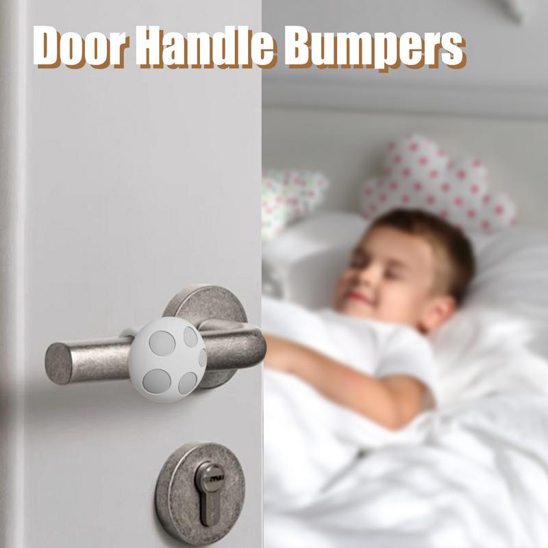 Handle Door Stopper Silicone Mute Handle Buffer Pad Non-Punch O-shaped Anti-Collision Protected Pad Wall Protector Accessories