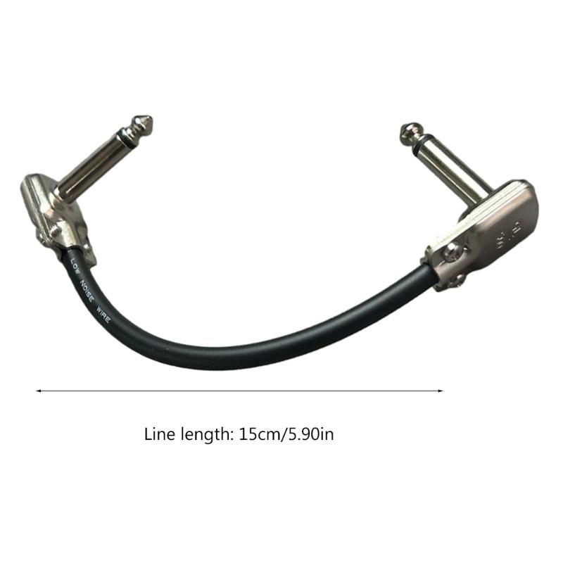 Low Noise Quality Guitar Patches Cable Right Angle Guitar Patches Cables Professional Patches Cables for Guitar Pedals