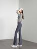 Same Style High Waist Mermaid Bell Bottoms: Micro Flare Shark Pants, High Stretch Slimming Casual Wear