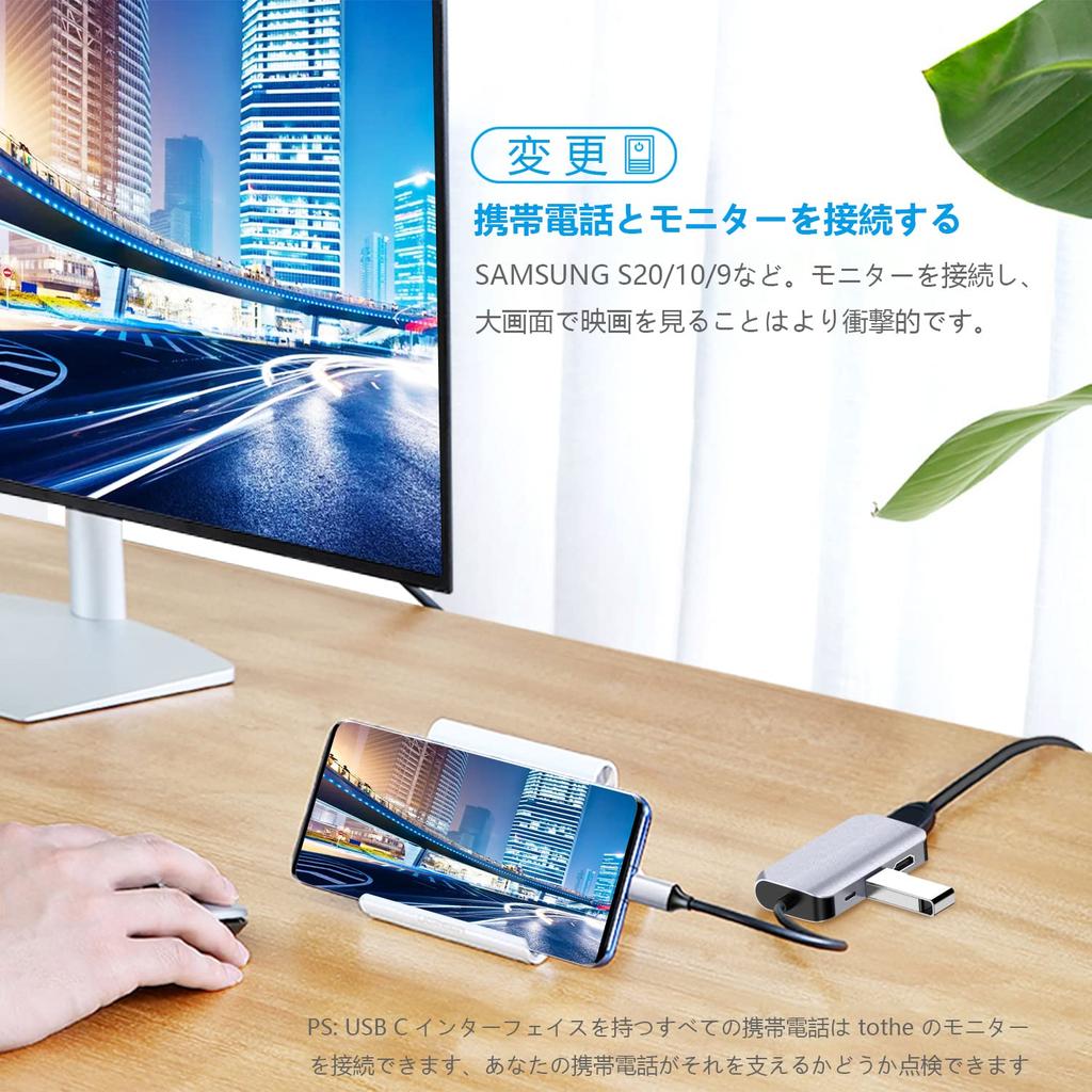 Doaemunp 4 In 1 USB C To Dual HDMI Adapter with USB C 4K HDMI 100W Power Delivery Port and USB 5Gbps Data Port for MacBook MacBook Chromebook and Hub,