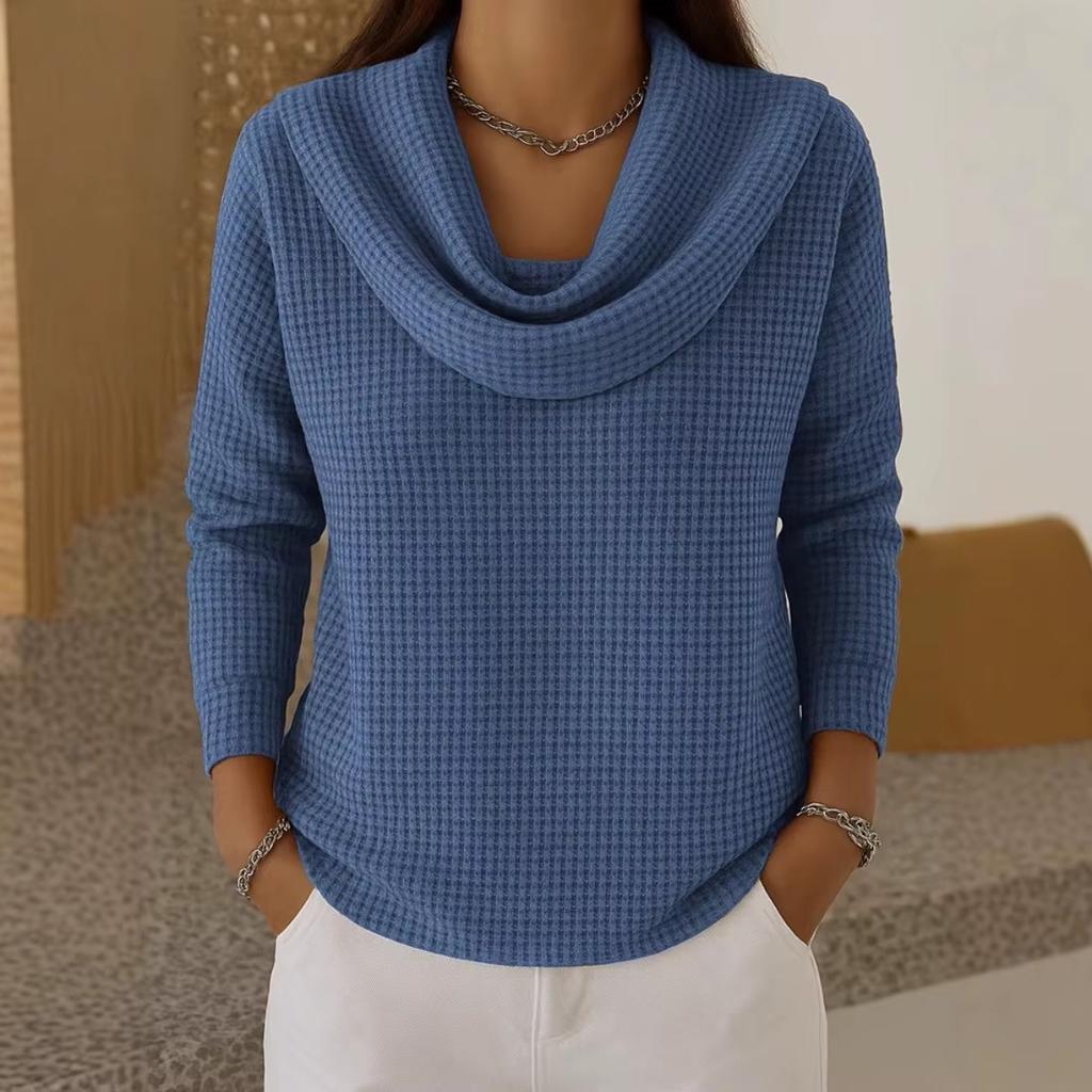Solid Color Casual Loose T-shirts For Woman Vintage Women's Oversized T-shirt Long Sleeve Tees Fashion Female Tops