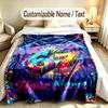 Celebration Party Theme Custom Blanket Personalized Name & Text Customized Soft Warm Throw Blanket Home Decor