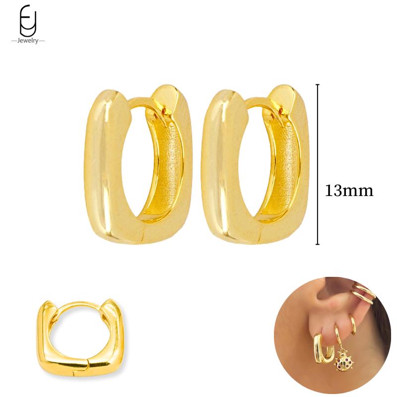 925 Silver Needle Vintage Gold Earrings Luxury Long Chain Tassel Crystal Hoop Earrings for Women Party Trend Jewelry