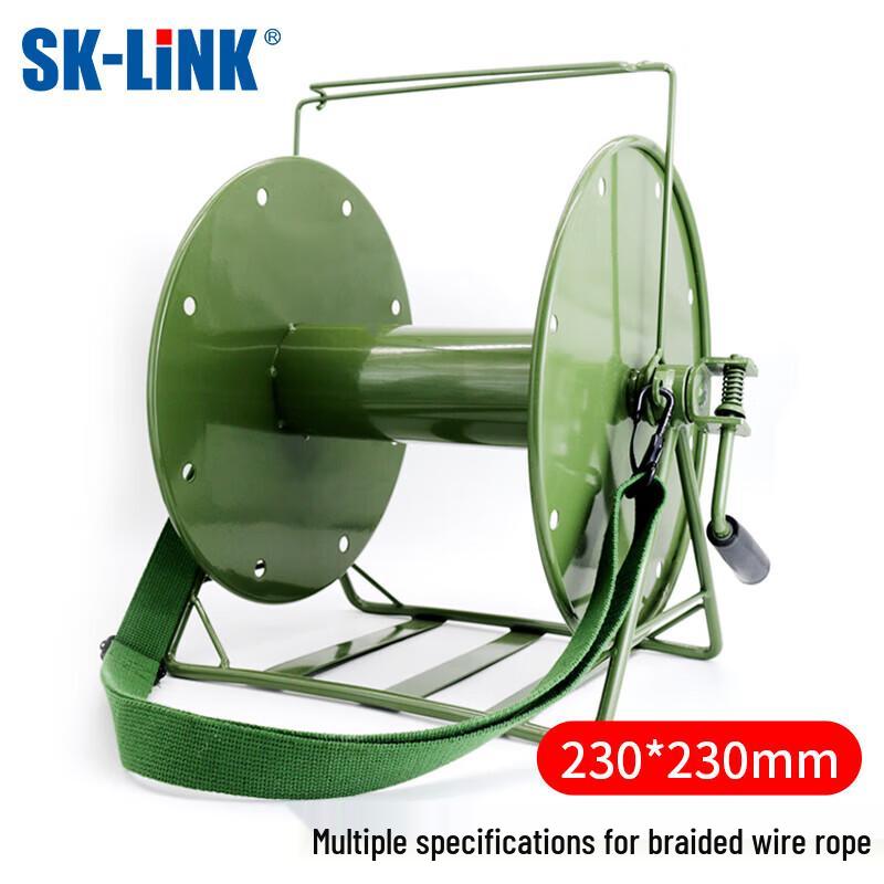 SK-LINK Hand-Crank Backpack Cable Dispenser Reel