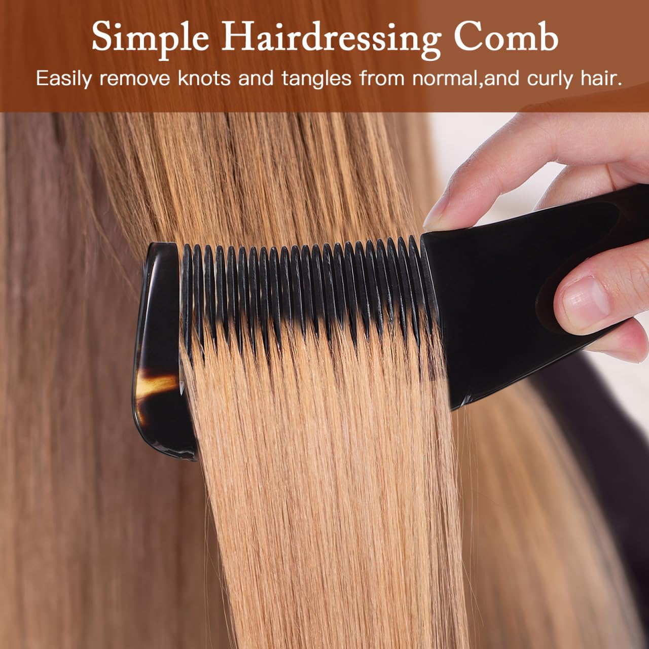 Гребень из рога быка Гребень из рога Гребень для распутывания волос Гребень с частыми зубьями Многоразовый гребень для волос Гребень для укладки волос для женщин Костяной гребень для волос