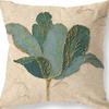 Retro American Plant Floral Print Linen Pillow Case Living Room Sofa Car Pillow Cushion