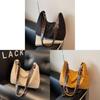 Large Leather Suede Shoulder Bag With Zipper Top And Polyester Lining For Daily Outings