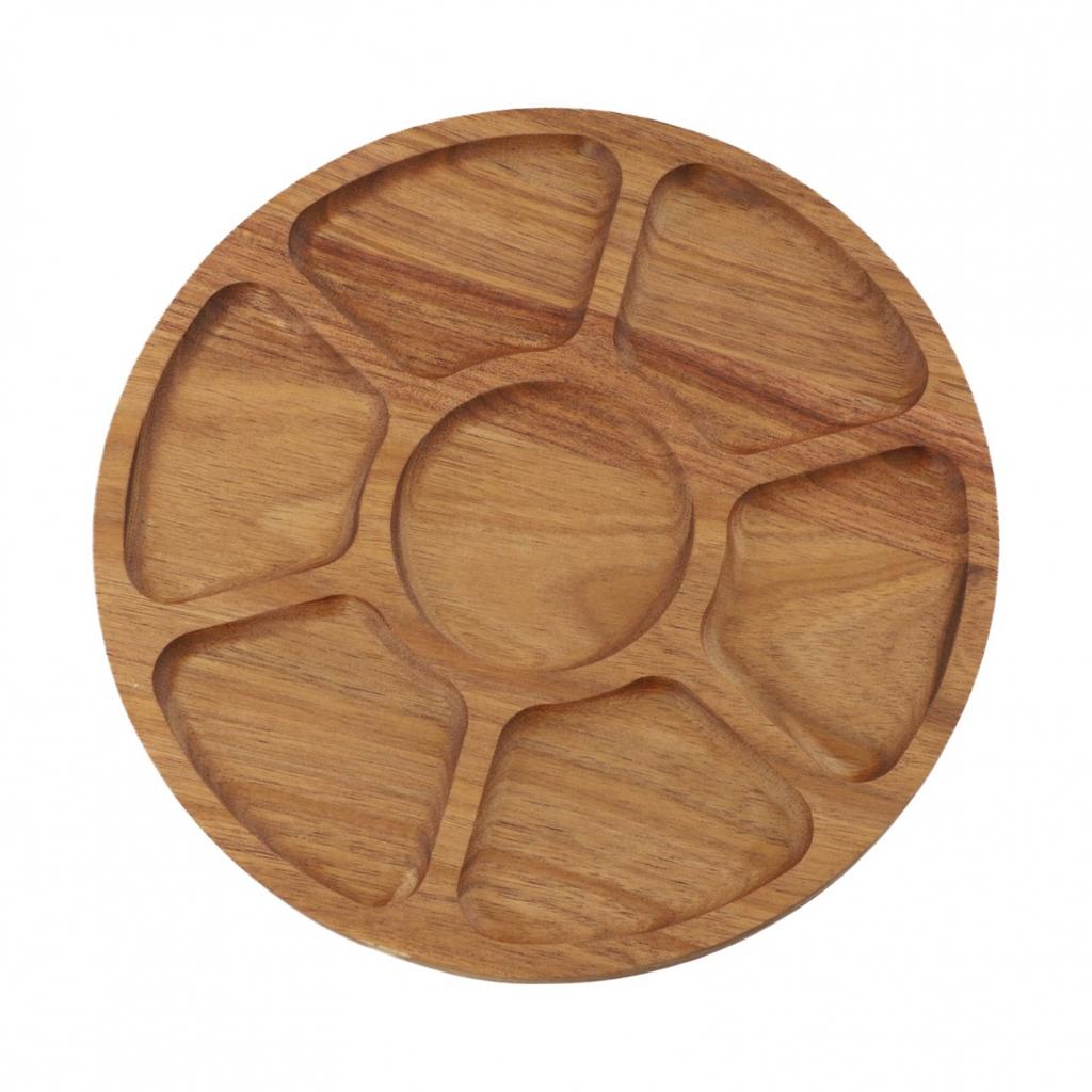 Weihnachts-Serviertablett Lustiges Puzzle-Tablett Holz-Serviertablett Dekoratives Party-Tablett