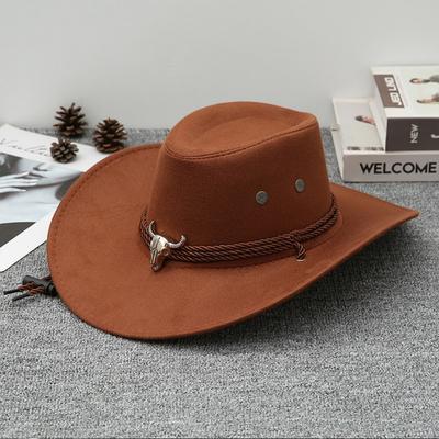 Western Cowboy Hat Retro Wide Brimmed Hat Cowgirl Hat Comfortable For Outdoor Tourism Cowboy Event Horse Riding