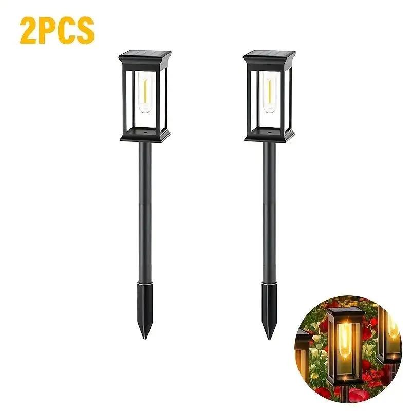 Solar Tungsten Lawn Lamp,LED Outdoor Ambient Lighting, Suitable for Courtyard, Garden, Villa, Driveway, and Festive Party Atmosphere Decoration