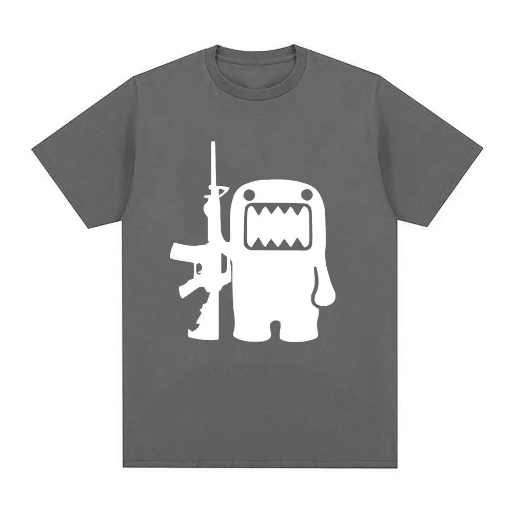 Retro Domo Kun AK47 Fun T-Shirt Damen Casual T-Shirt Kurzarm Oversized T-Shirt Streetwear