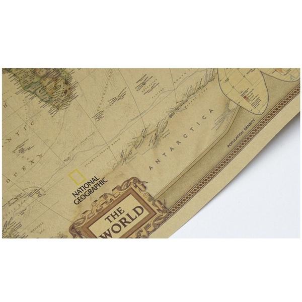 Vintage Retro Paper World Map Poster For Unique Children Gifts And Stylish Wall Decor