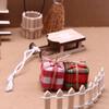 Christmas Scene Dollhouses Accessories With Miniature Wreath And Reindeer Door Decors Holiday Gift