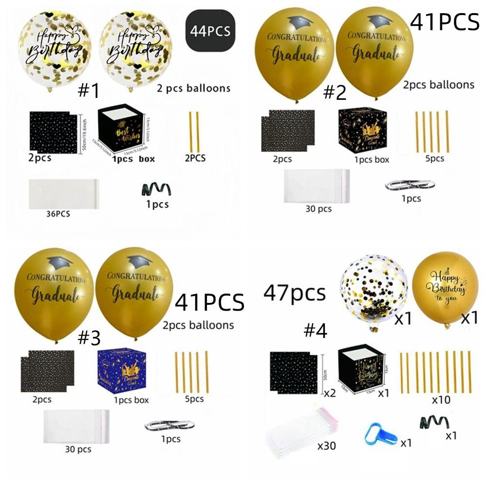 Black Gold Birthday Money Box Funny Balloon Money Pull Box Money Holder  Kids Gift