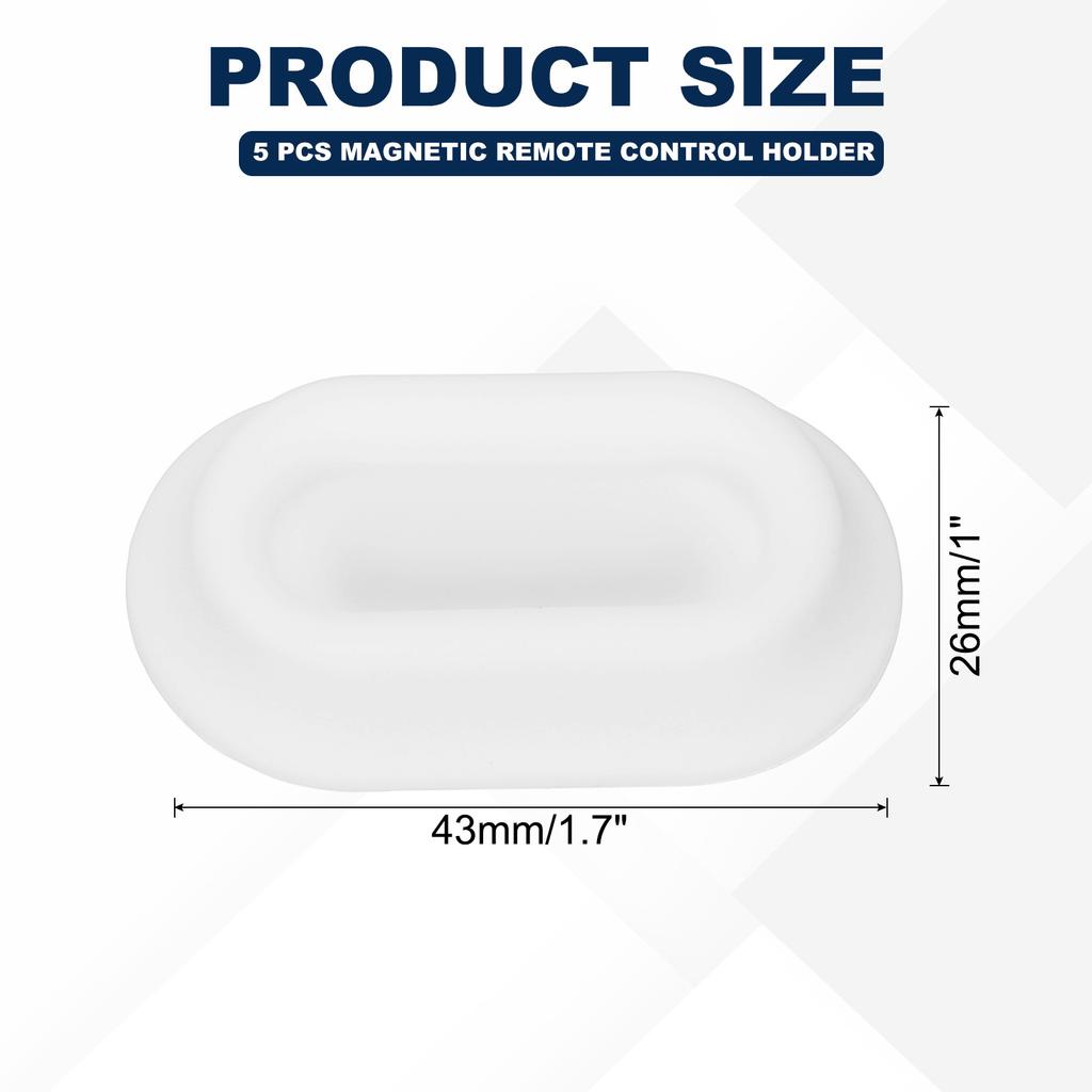 2/5pcs Magnetic Remote Control Holder Wall Mount Silicone Remote Control Organizer Strong for tv Remote Control Air Conditioning