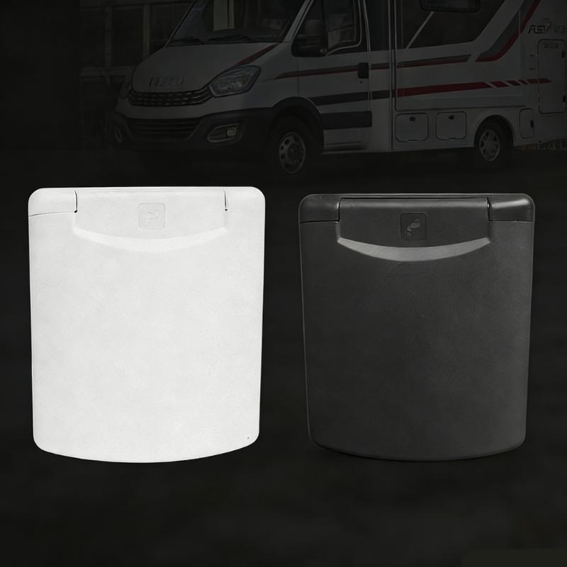 Campers Yacht Shower Box With Magnetic Cover And 180 Degree Opening Flip Lid Water Inlet Adapter With Water Pipe