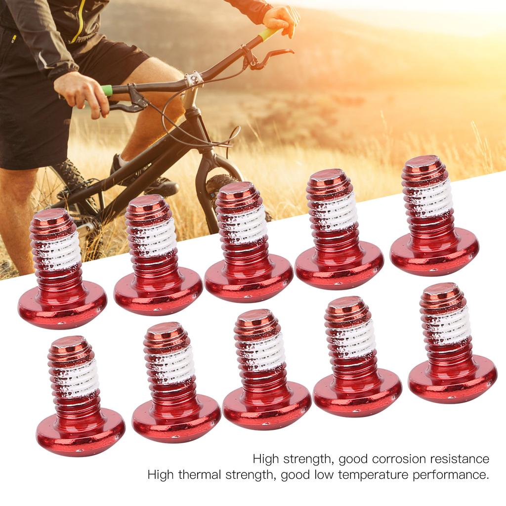 24pcs Disc Brake Screws T25 Colorful S M5x10mmCelsius0.4in Steel Wear Resistance