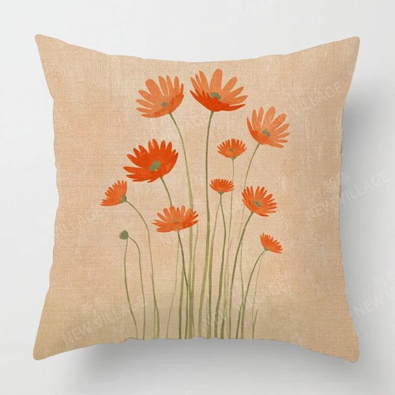 Modernes Dekokissen für Wohnzimmerdekoration Sofakissenbezug 45*45 40x40cm 60x60cm 45x45cm 50x50cm Boho Pflanze Sofa 16x16in 40x40cm