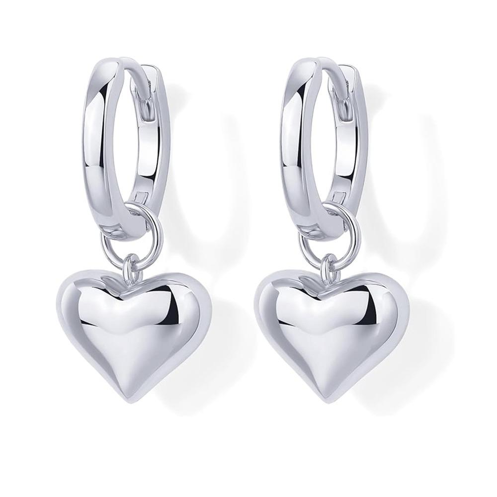 

Love Shape Heart Pendant 18K Gold Plated Charm Fashion Ear Dangle 1