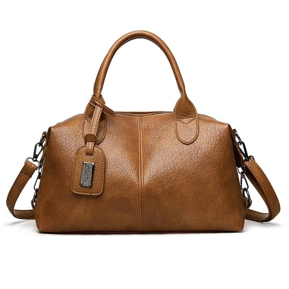 Women s PU Leather Hobo Shoulder Bag Large Capacity Casual Tote Handbag One Size