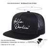 Unisex Hello Darlin Embroidery Hip-hop Net Hats Spring And Summer Outdoor Adjustable Sports Casual Baseball Caps Sunscreen Hat