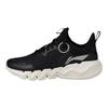 Li Ning Sports Lifestyle Series Comfortable Simple Non-Slip Wear-Resistant Low-Top Casual Shoes Women Casual Shoes Black Gray AGLU238-1