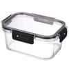 Transparent Sealed Storage Box Microwaveable Useful Dining Room Kitchen Refrigerator Food Storage Container