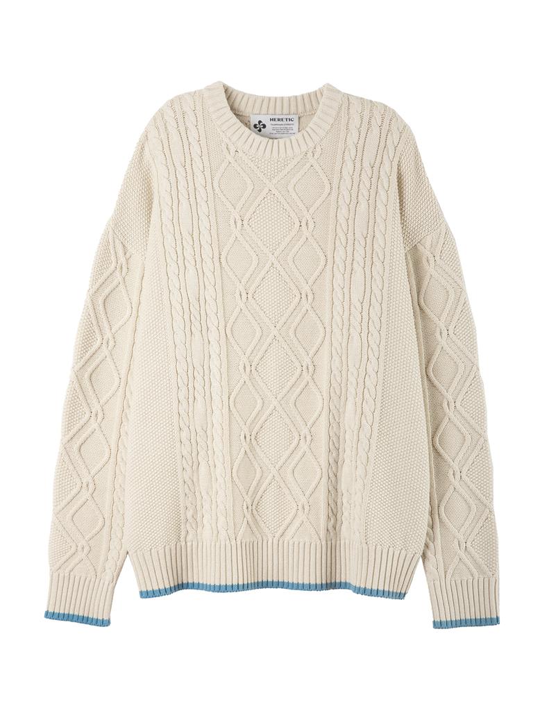 HERETIC Daddy French Cable Knit / Cream