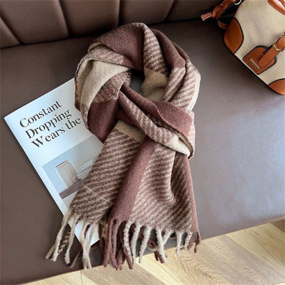 Keep Warm Women Shawl Wraps Luxury Tassel Scarf Fashion Warm Scarf Winter Outdoor